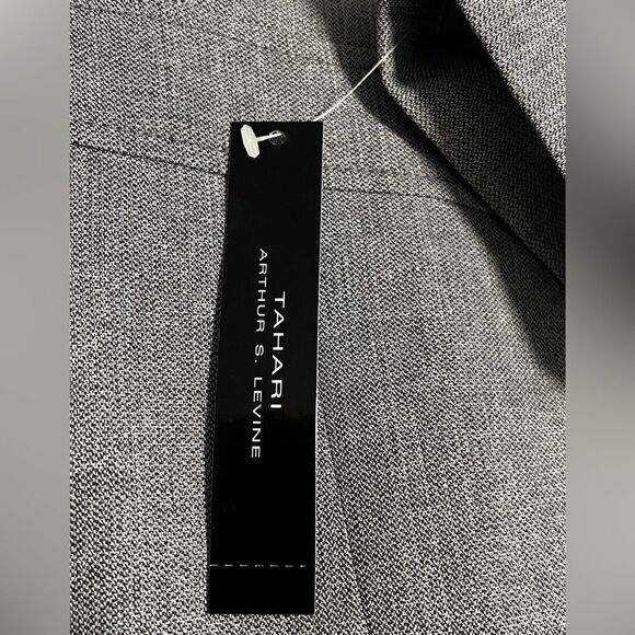 NWT TAHARI Arthur S. Levine Gray Skirt Suit Blazer Jacket Size 14 - Picture 9 of 12